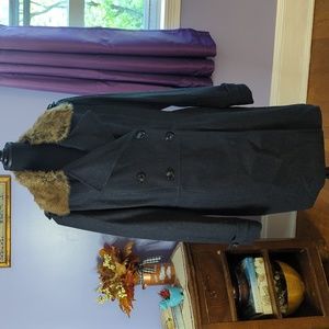 Banana Republic Ladies Wool Blend Coat Sz XL